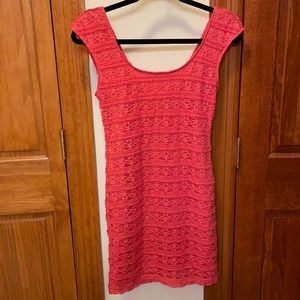 BCBGeneration Coral lace dress